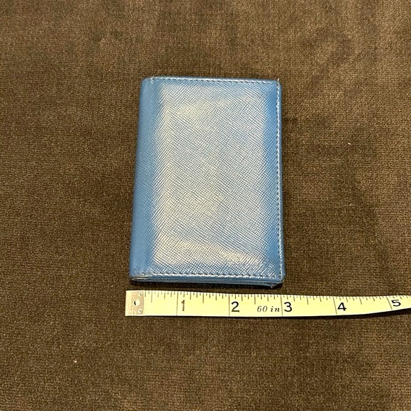 Prada Cobalt Blue Vertical Wallet with COA - Picture 5 of 12